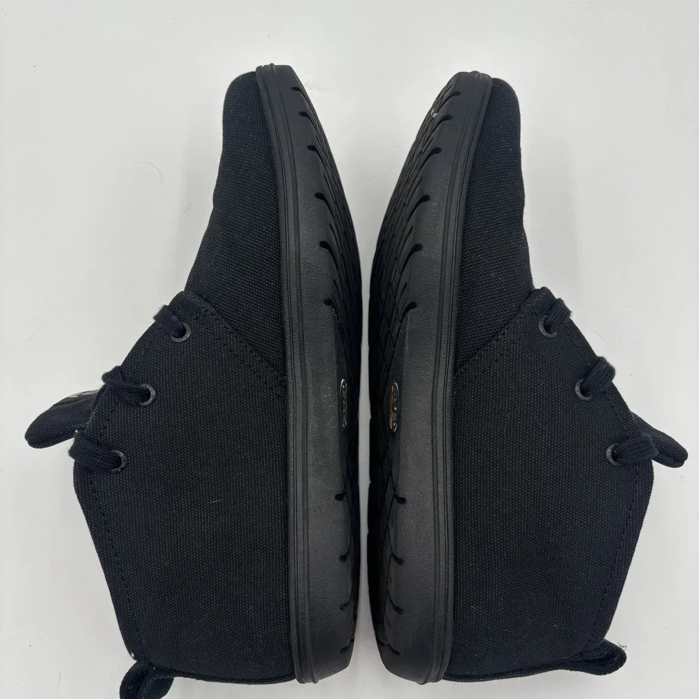 Lems Chukka Canvas Mens Size 9.5 Sneakers Blackout Vegan Shoes - Picture 5 of 8